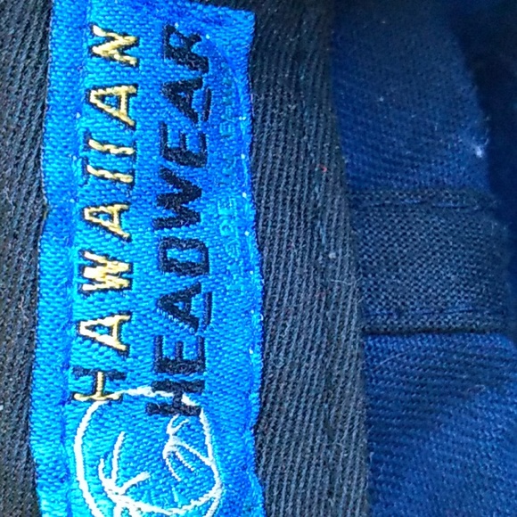 🌋  Vtg Hawaii Humuhumunukunukuapua'a Snapback Blackish/Bluish Cap Hat EVC - Picture 4 of 16
